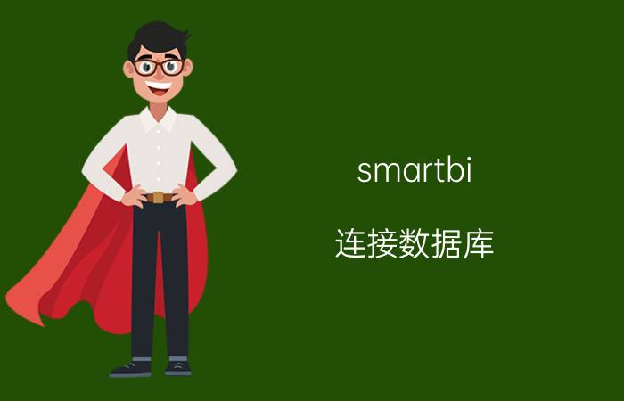 smartbi 连接数据库 思锐软件怎么样？